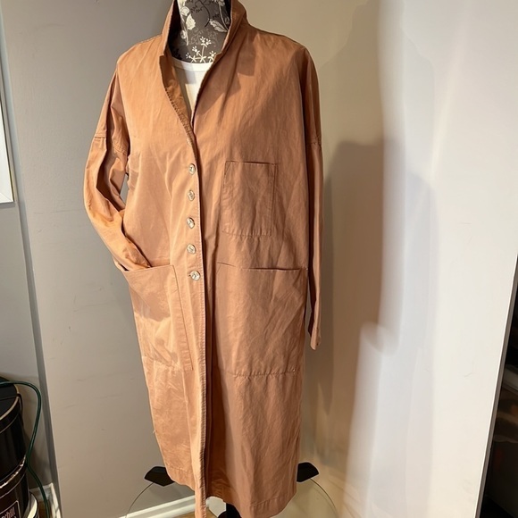 Kernel Cosmos Sz S (6-8) Cotton Modern Trench Jacket Coat - Picture 2 of 11